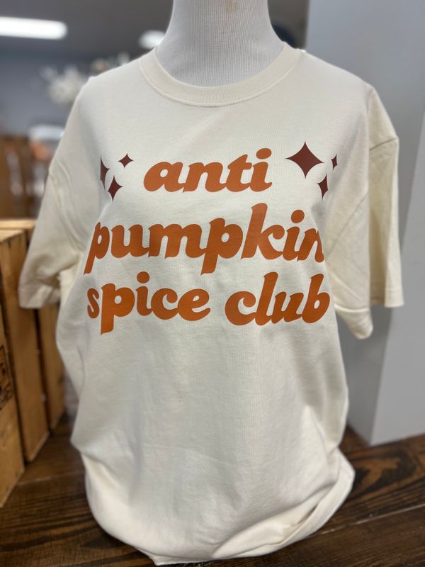 Anti Pumpkin Spice Club Oversized Tee