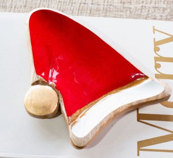 Wood Santa Cap Dish