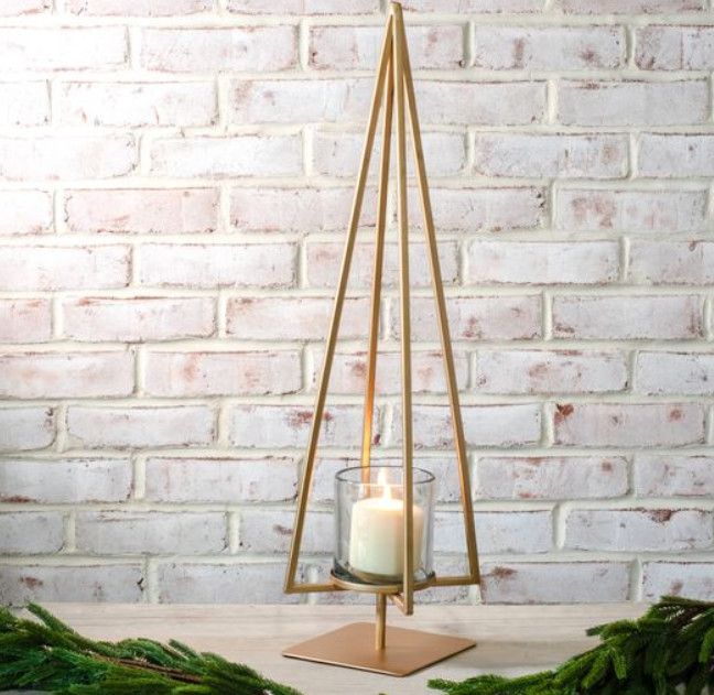 26&quot; Gold Tree Candle Stand