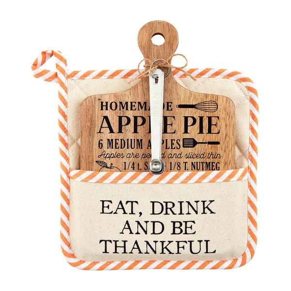 Eat Drink Pot Holder Set