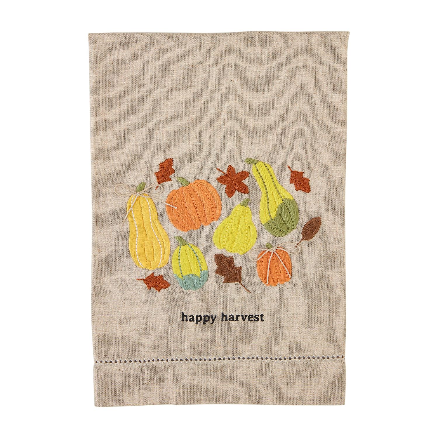 Happy Harvest Hem Stitch Towel