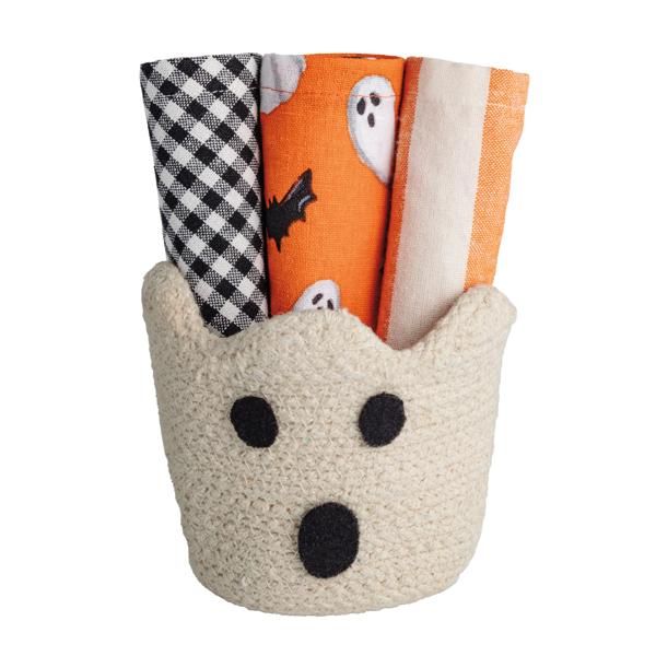 Ghost Basket with 3 Towels