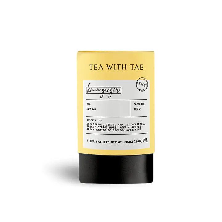 Lemon Ginger Herbal Mini Tube Gift (5 Bags)