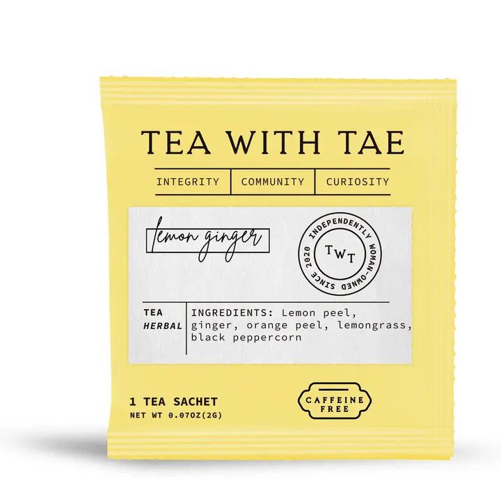 Lemon Ginger Herbal Tea (Single Bag)