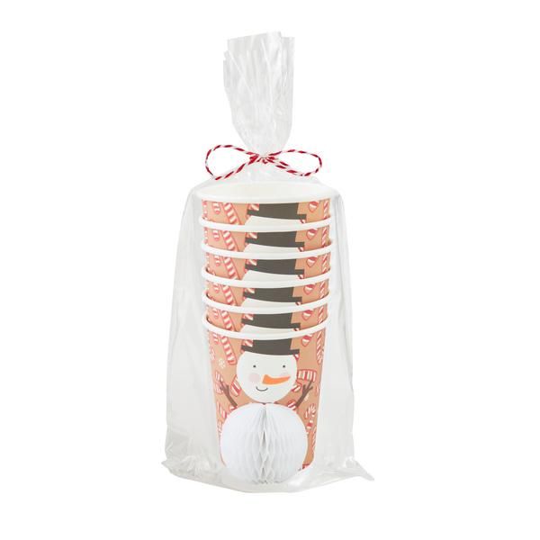 Snowman Christmas Paper Cup Set