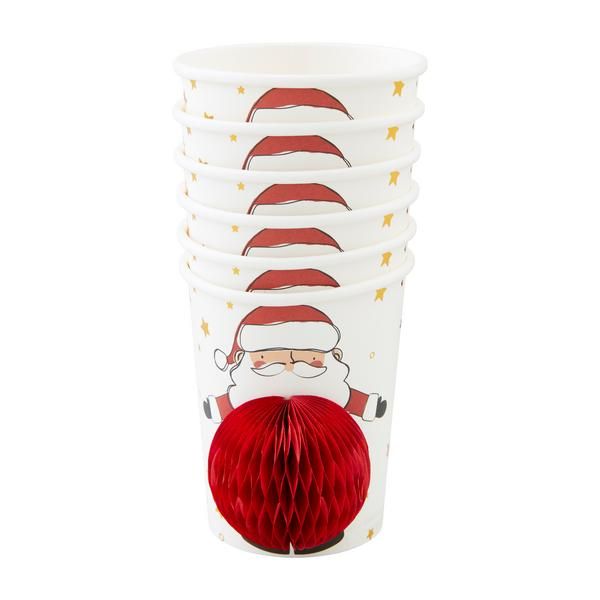 Santa Christmas Paper Cup Set