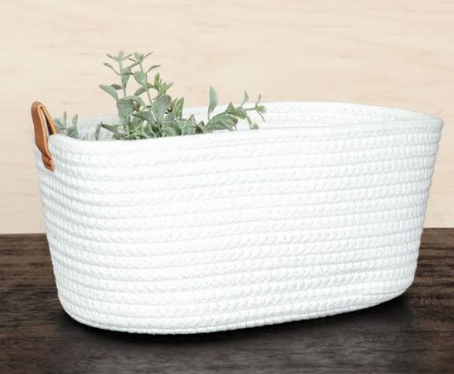 12&quot; Large Ivory Basket