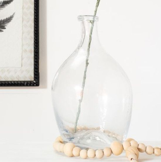 10&quot; Clear Demijohn Vase