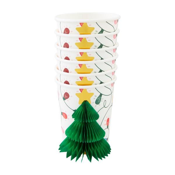 Tree Christmas Paper Cup Set