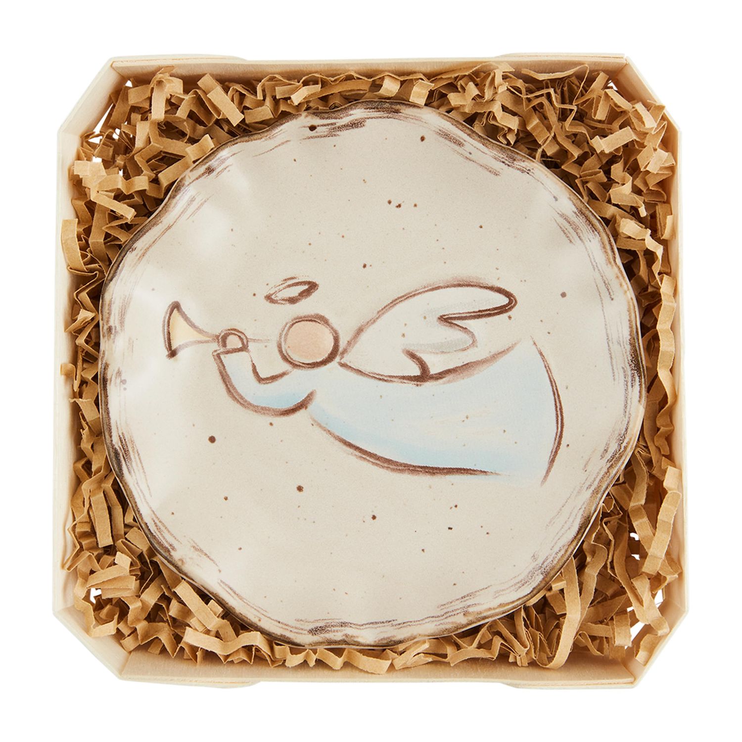 Angel Stoneware Trinket Dish