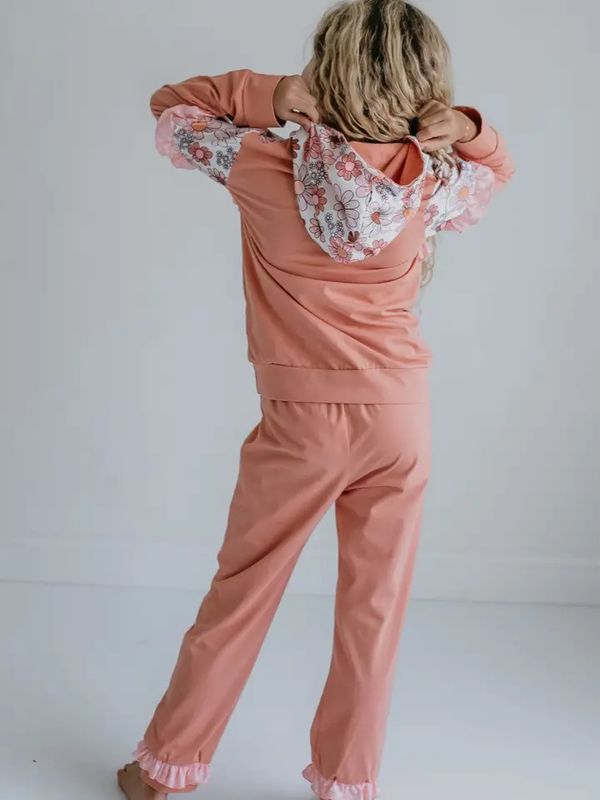 Retro Flower Loungewear Set