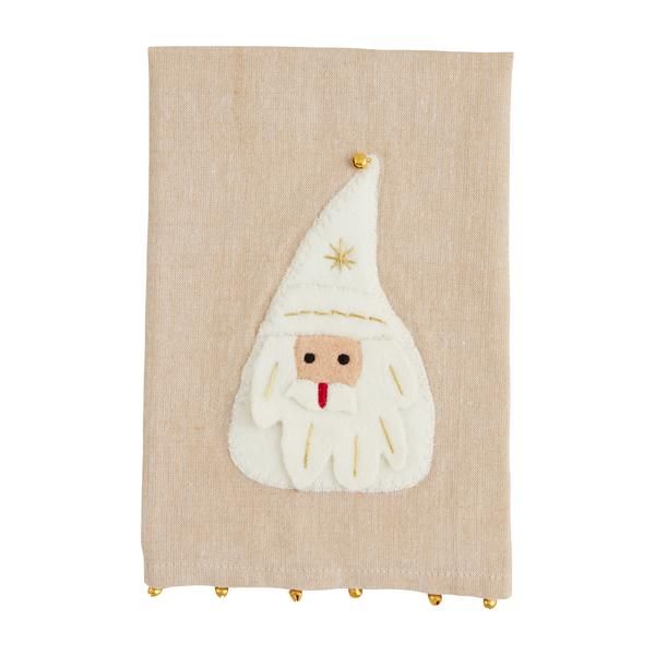 Santa Felt Applique Towel