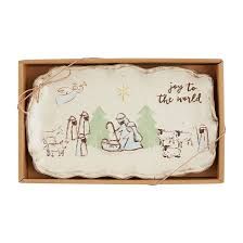 10x6 Boxed Nativity Plate