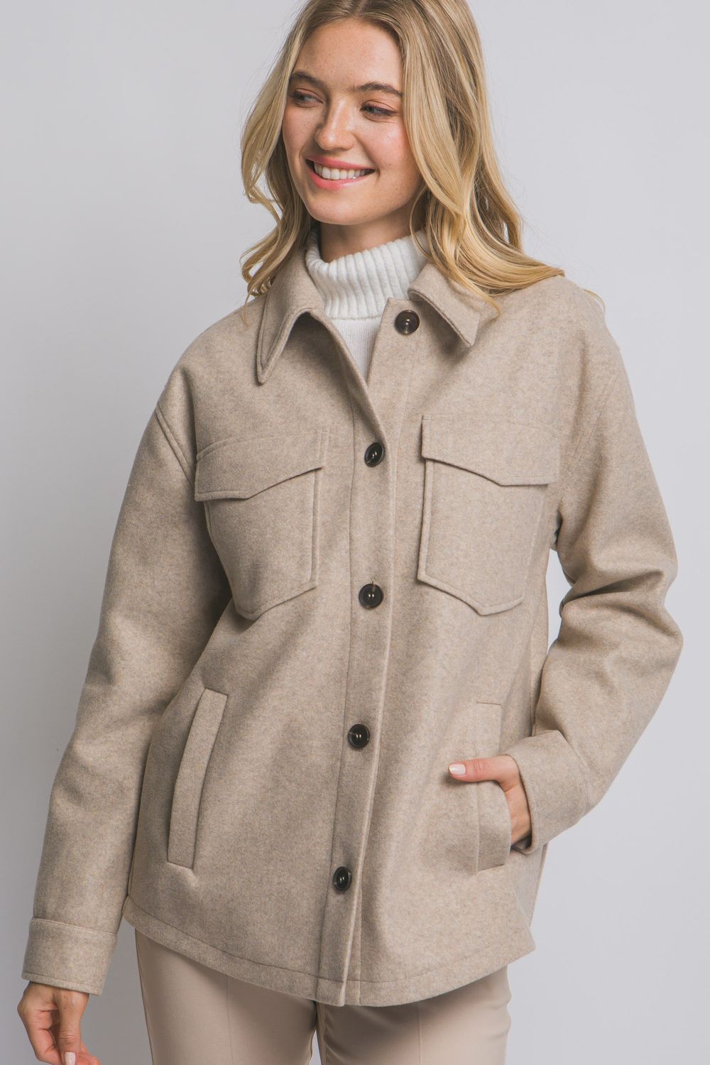 Jq Fleece Shacket