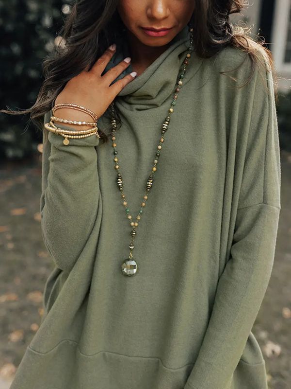 Cowl Neck Tunic Top