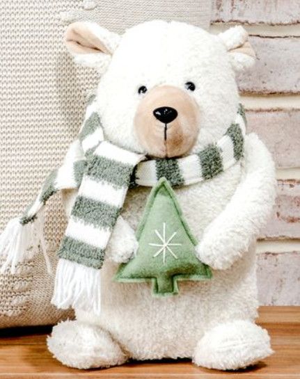11.5&quot; Stuffed Polar Bear