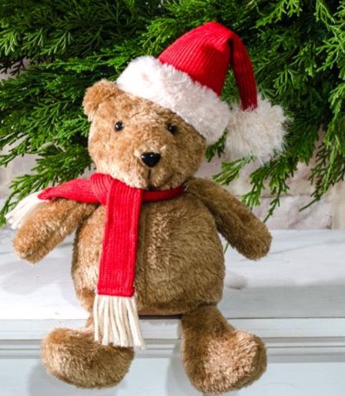 11&quot; Sitting Santa Bear