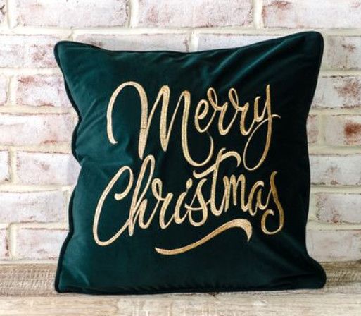 18&quot; Merry Velvet Pillow