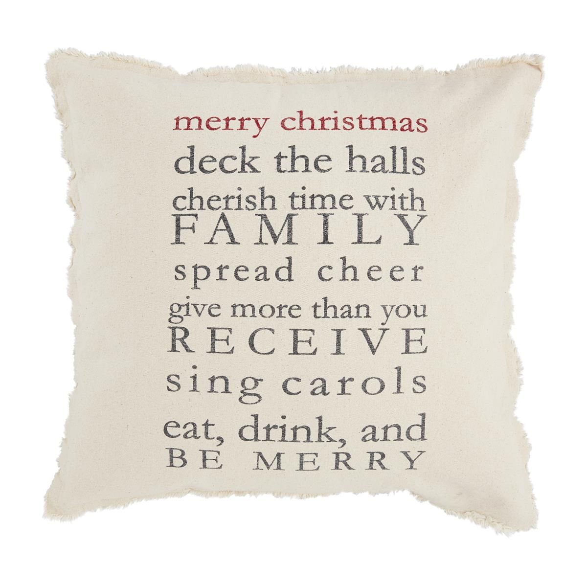20x20 Christmas Rules Pillow