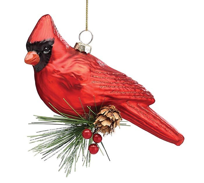 Cardinal on Branch Ornament