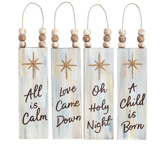 5&quot; Wooden Plaque Ornament