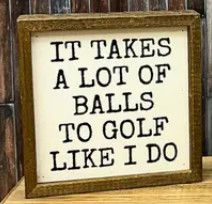 6x6 Golf Balls Sign