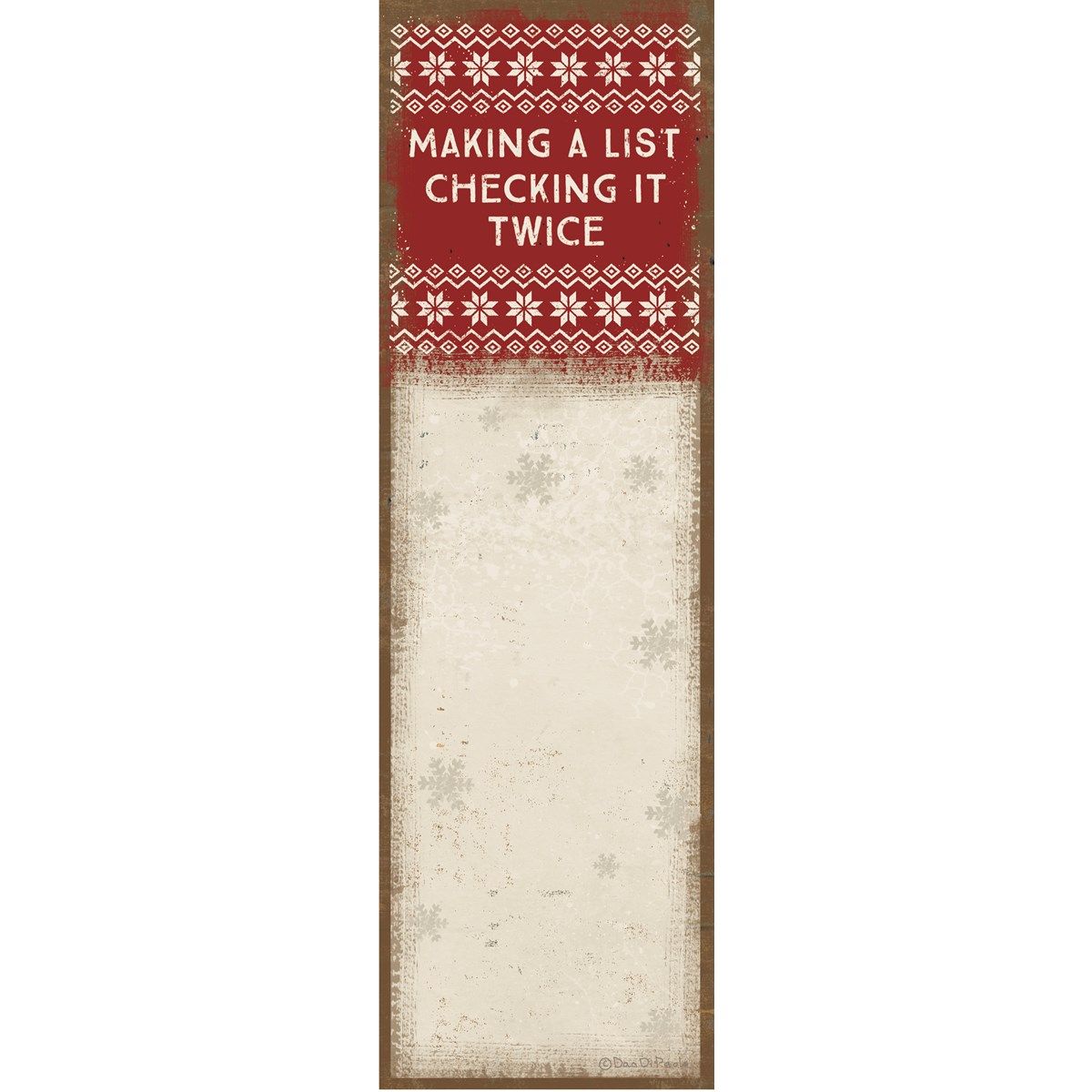 Making A List Christmas Notepad