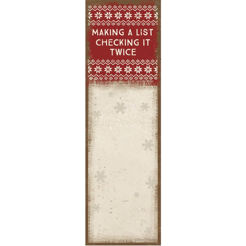 Making A List Christmas Notepad