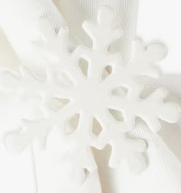 White Snowflake Napkin Ring