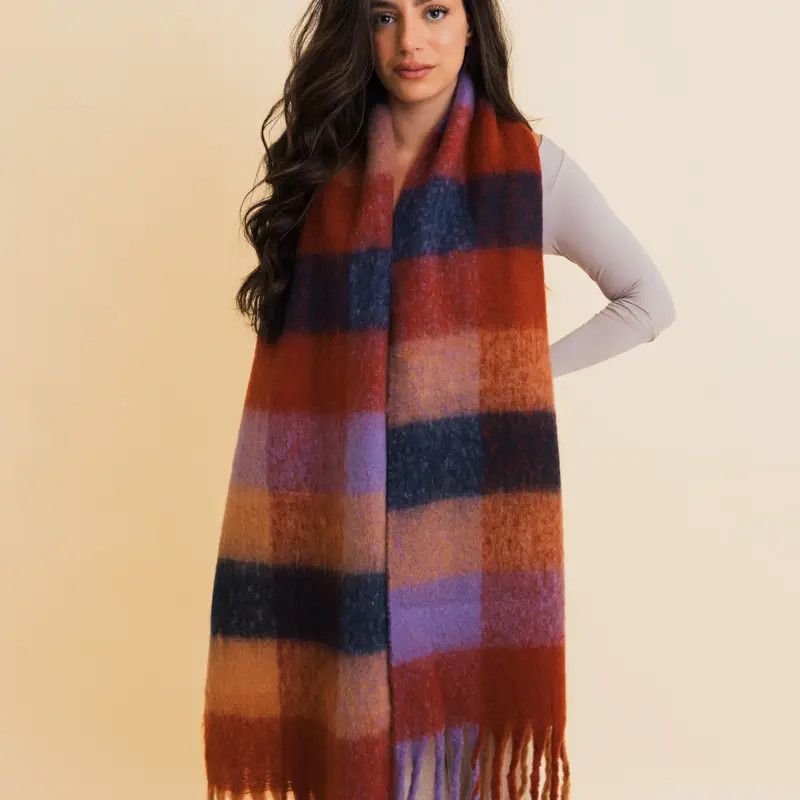 Oversized Fringe Scarf