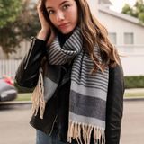 Contemporary Scarf Black &amp; White