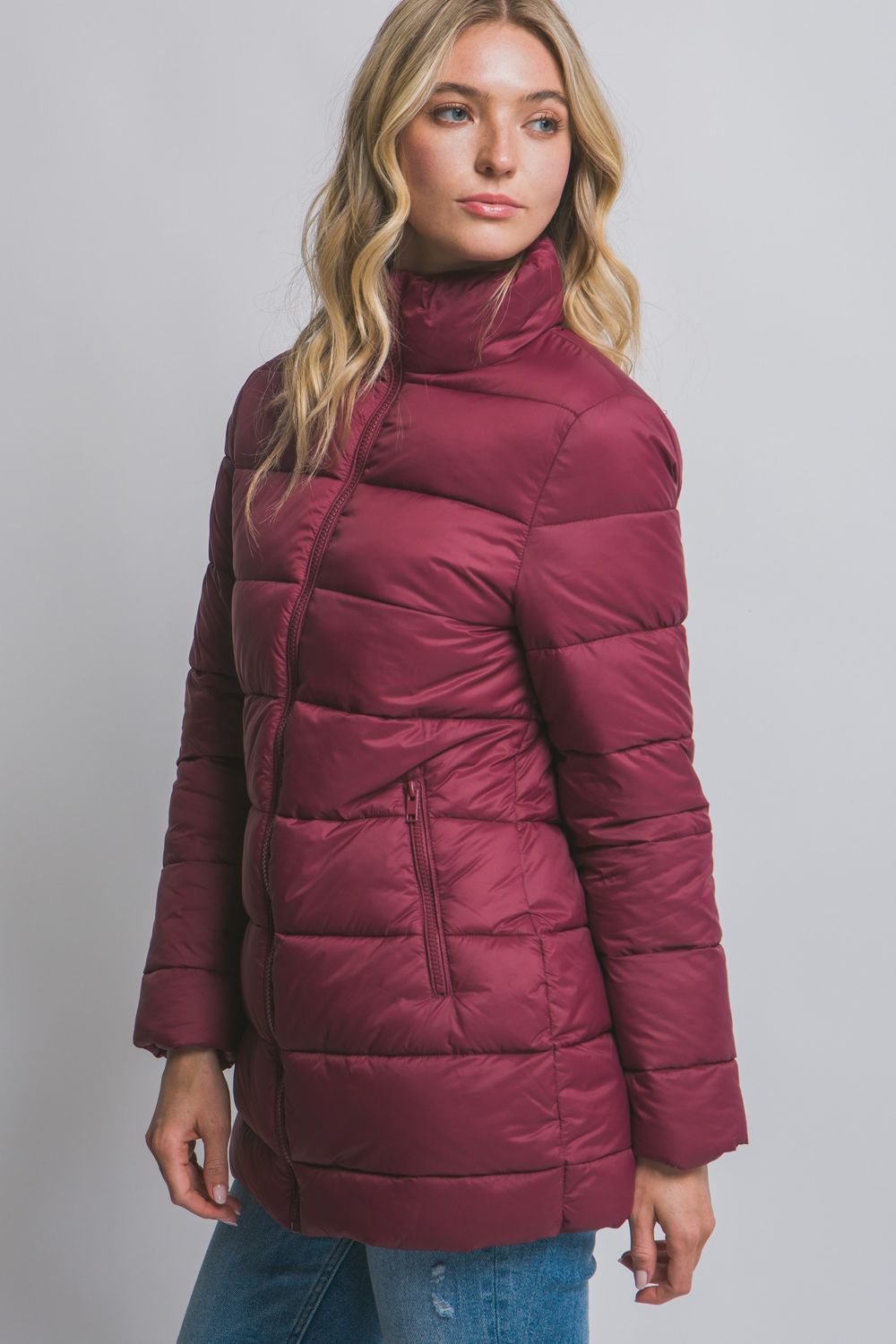 Long Quilted Puffer Jacket