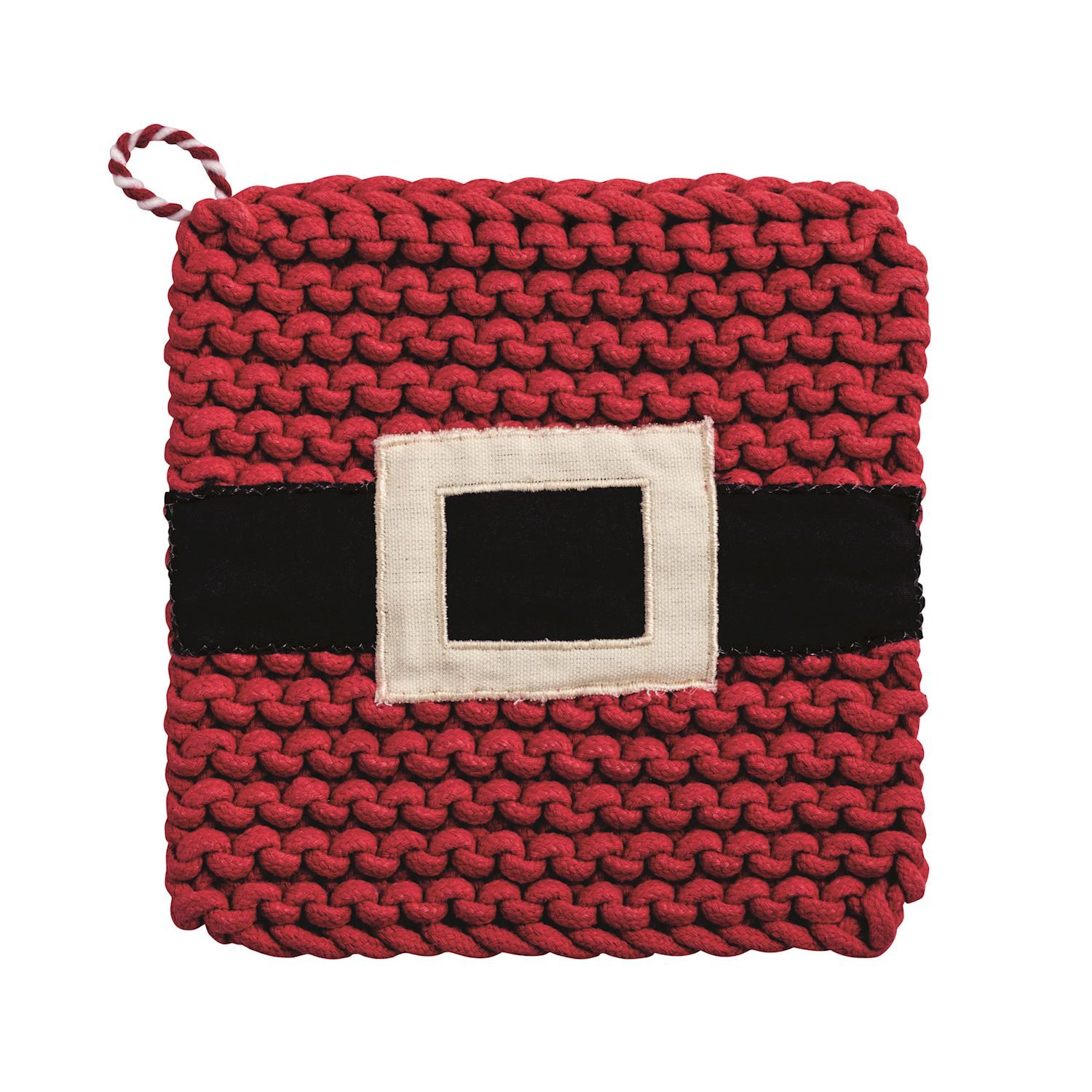 Santa Belt Christmas Potholder