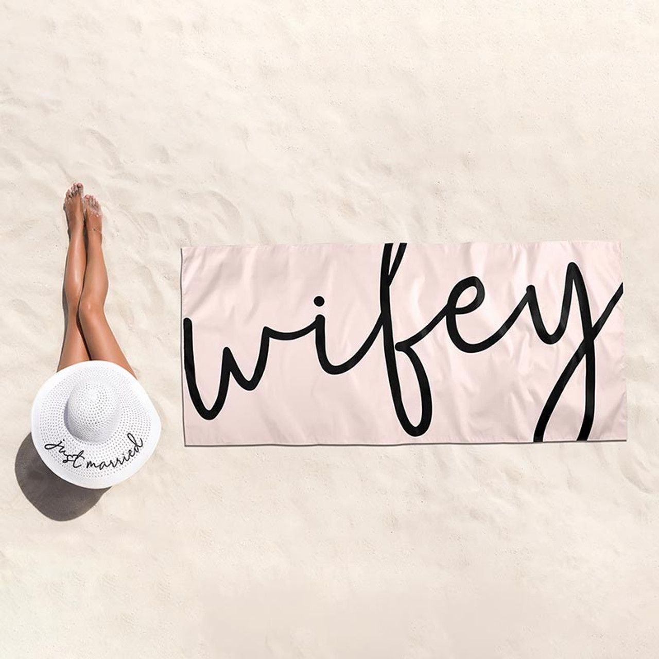 78&quot;x35&quot; Quick Dry Wifey Towel