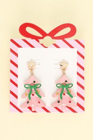 Christmas Tree With Topper Earrings