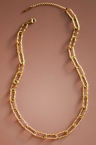 18K Gold Paperclip Chain Necklace