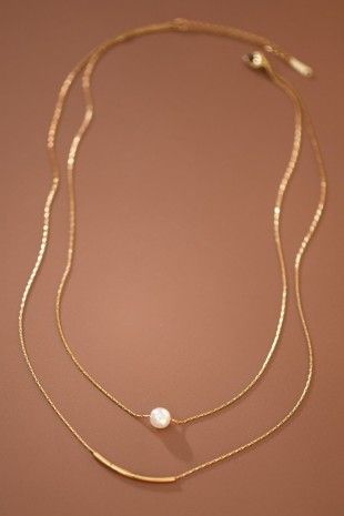 18K Gold Pearl Necklace