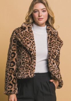 Leopard Faux Fur Jacket