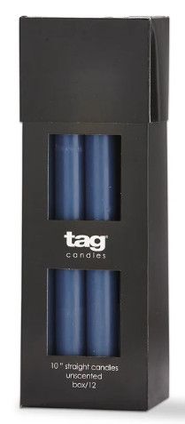 10" Straight Candle Blue Denim