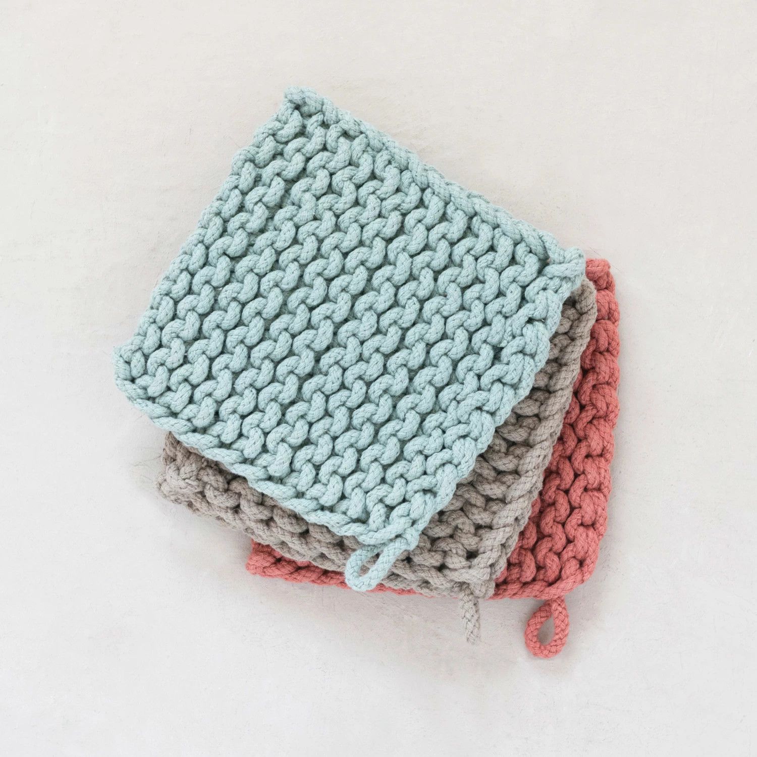 Cotton Crocheted Pot Holder