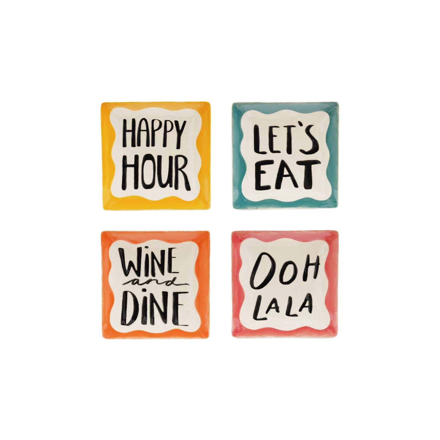 Stoneware Dish w/ Culinary Saying