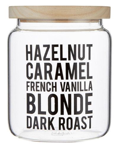 6" Hazelnut Caramel Glass Canister