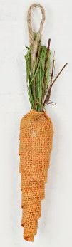 8" Burlap Carrot