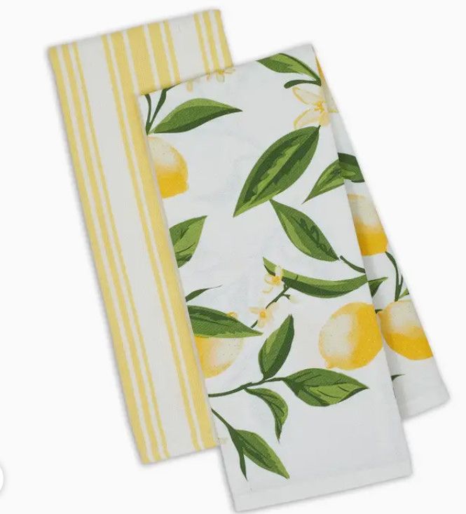 Lemon Bliss Dishtowels, Set of 2
