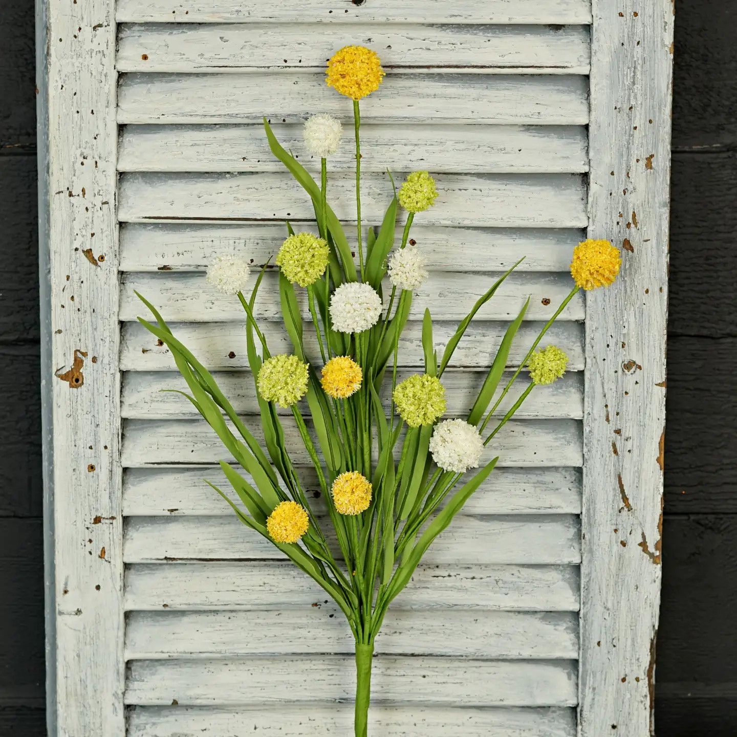 24" Yellow &amp; White Thistle Berry