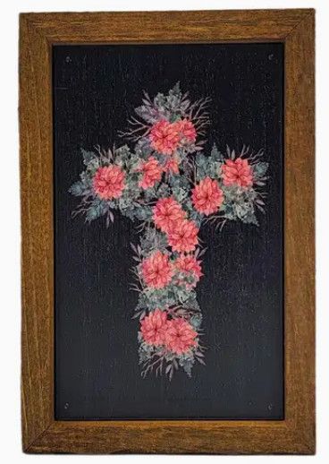6x4 Rose Cross Sign