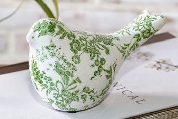 6" Green Heirloom Bird