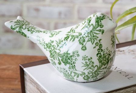 8" Green Heirloom Bird