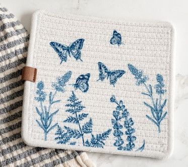 8"x 8" Square Butterfly Hot Pad