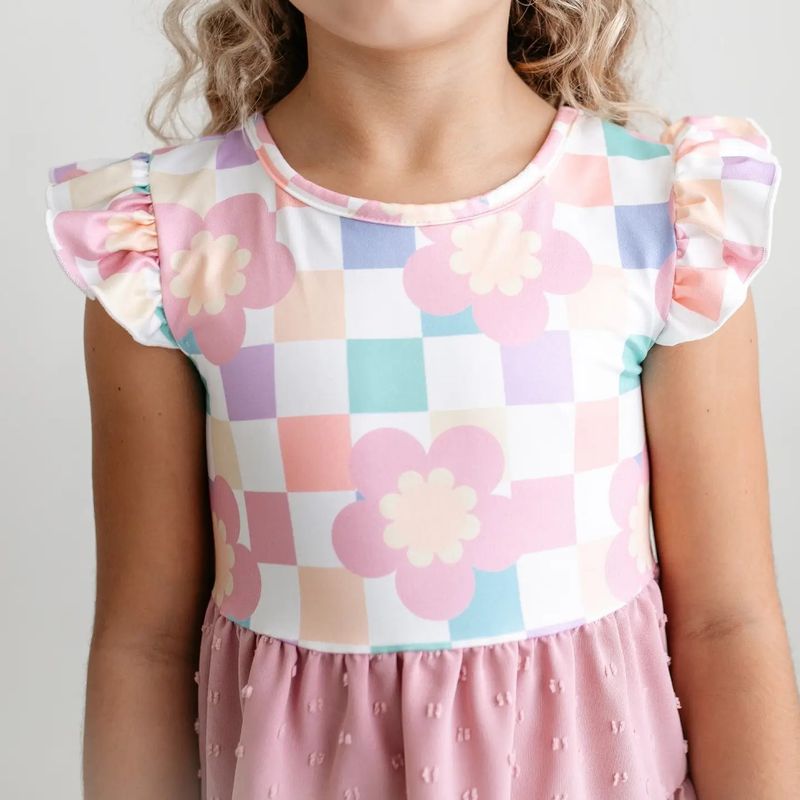 Retro Check Dress